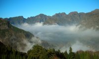 Clouds filling the Nuns Valley